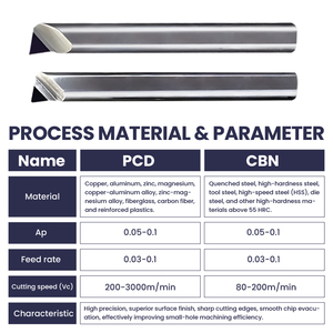 Độ chính xác PCD/CBN nhàm chán thanh cho nhỏ bên trong đường kính bề mặt cao kết thúc CNC swiss-loại máy tiện công cụ nhôm & vật liệu cứng - Product Image 5