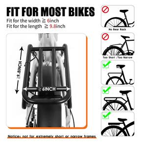 Échantillon gratuit, vente en gros, logo personnalisé, sacoche de vélo multifonctionnelle 3 en 1, sacoche arrière de vélo avec compartiment pour ordinateur pour les trajets quotidiens - Product Image 6