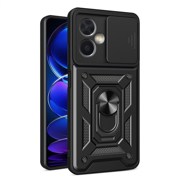 Durable Armor Ring Bracket Push Phone Cases for Xiaomi 15 14 Pro 11 11T Redmi Note 11 10 9 Pro 9S Prime Poco X3 Shockproof Case