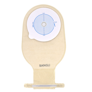 70mm Dokunmamış Hidrokolloid Gövdeli Tek Parça Tıbbi Yapışkanlı Boşaltılabilir Ostomi Kolostomi Torbası Kelepçeli Kılıf CE ISO Sertifikalı Sınıf - Product Image 4