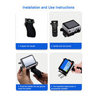 Máquina de Codificación de Fechas Portátil con Inyección de Tinta, Tinta de Secado Rápido, Impresora Manual de Números de Lote, Impresora de Etiquetas, Impresora para Cuero, Pantalla Táctil