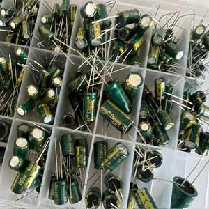 335 Piezas, 24 Tipos de Condensadores Electrolíticos de Aluminio, 10 F a 1000 F, Paquete Mixto, de Alta Frecuencia, 400 V, en Caja, Origen China - Product Image 4