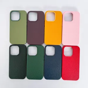 Pebbled Leather Cell Phone Case for iPhone