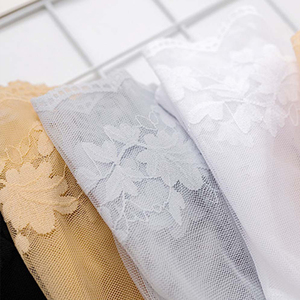 Solution de rangement <span class=keywords><strong>Lot</strong></span> de <span class=keywords><strong>chaussettes</strong></span> femmes dentelle transparente invisible été mince antidérapant court cheville noir coupe basse bateau - Product Image 3