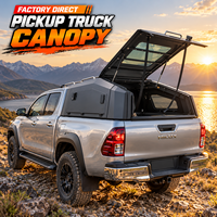 Capot de camion de style Fastback en aluminium avec fenêtre latérale pour Jeep Gladiator JT, aventure en plein air