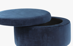 Modern Traditional Pouf Ottoman Soft Fabric Round Footrest Stool Home Decor Seating Bedroom <b>Hotel</b> School - Product Image 5