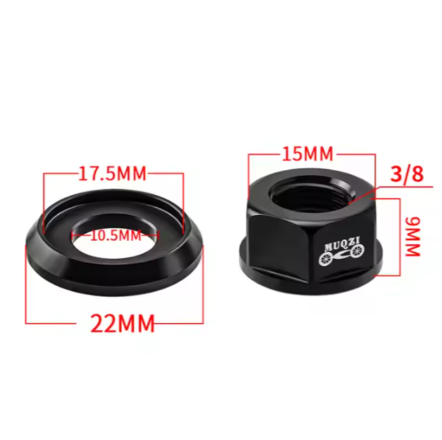 23066 MUQZI M10 Alloy Bicycle Wheelset Rear Wheel Axle Screw Fixed Gear Folding Road MTB Bike Hub Nut Product Bicycle Parts
