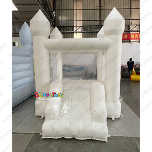 Château gonflable blanc pour enfants Maison de rebond <span class=keywords><strong>Trampoline</strong></span> pour enfants - Product Image 4