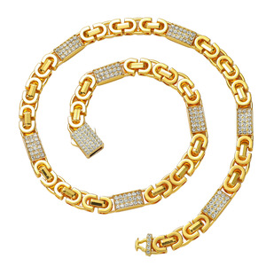 Collar de Cadena Geométrica con Diseño Simple, Estilo Hiphop, Chapado en Oro, para Hombre, Joyería de Moda para Regalo, Venta Caliente 2026 - Product Image 6