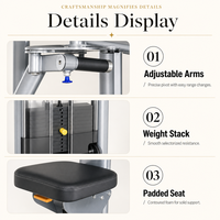 JOYFIT Nouveauté Vente Directe Usine Machine de Musculation en Acier Haute Puissance Réglable Pearl Delt/Pec Fly 70kg pour Équipement de Gym Commercial