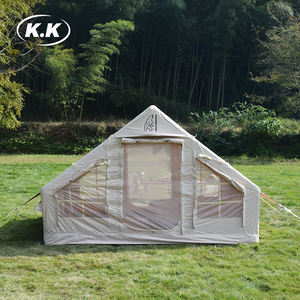 Kawagebo Kamp (KK) 10' X 7' Gonflable 6.3 ㎡   Tente de <span class=keywords><strong>camping</strong></span> imperméable Oxford pour glamping avec cheminée intégrée - Product Image 2