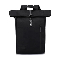 Mochila de Lona de Alta Calidad con Cierre de Cremallera, Impermeable, con Logotipo Personalizado, Estilo Casual, OEM, para Computadora, de Poliéster, Antirrobo