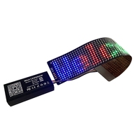 Écran LED flexible BL1248, contrôle sans fil par application, panneau LED à lumière douce intégré, affichage LED pour chaussures, vêtements, chapeaux, publicité, affichage LED