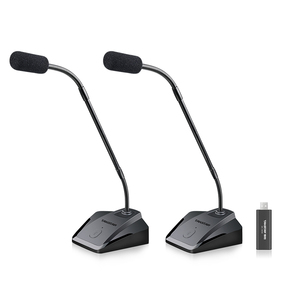 Microfono da tavolo per conferenze Takstar MS-580W 30M UHF wireless USB a condensatore con collo d'oca e vivavoce - Product Image 1