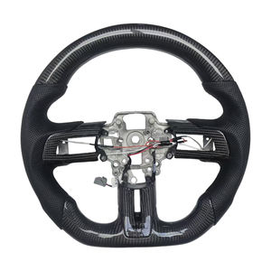 Volante de Cuero Perforado de Fibra de Carbono Nuevo para Ford Mustang - Product Image 1