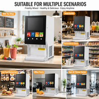 Distributeur de boissons commercial à 4 robinets, machine à jus de fruits, distributeur de jus froid commercial pour restaurant, vente en gros d'usine