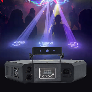 TMUT Red Green Blue Laser Light Fan-Shaped Three Head Stage for KTV Disco DJ & Night Clubs RGB DMX512 <b>Control</b> IP20 - Product Image 3