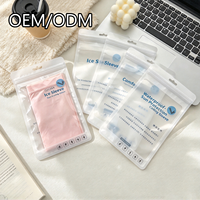 Sac d'emballage élégant et tendance en polyester Ice-Sleeve, pochette refermable anti-UV avec fermeture éclair et trou de suspension pour un transport pratique