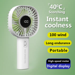 Ventilateur portatif portatif Mini ventilateurs réglables Vitesse 1-100 Ventilateur personnel rechargeable pour voyage Camping en plein air - Product Image 2