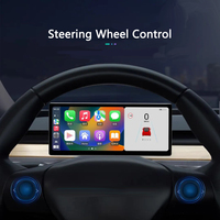 Écran tactile de tableau de bord de 8,9 pouces, écran portable sans fil CarPlay pour voiture, affichage du tableau de bord pour autoradio de style Tesla 3 Y