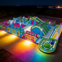 Parcours d'obstacles gonflable en PVC écologique et château gonflable commercial pour aire de jeux pour enfants - Jeu de défi grande capacité pour adultes