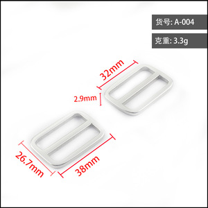 Aluminum Alloy Sliding D-Ring Buckle 15mm-38mm For Bags Backpack Adjustable <b>Webbing</b> Accessory - Product Image 5
