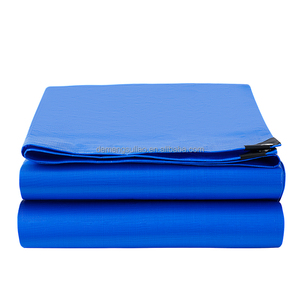 Bâche en PE bleue double face, <span class=keywords><strong>tissu</strong></span> en HDPE, toile enduite de cire, bâche imperméable en rouleau pour une durabilité accrue, toile de protection contre la pluie - Product Image 1