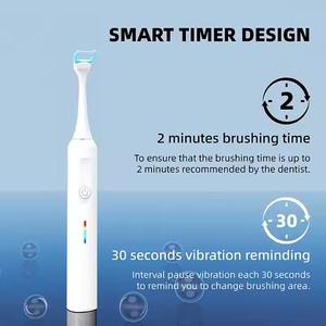 Cepillo de dientes de viaje Ipx7 actualizado personalizado 5 modos cepillo de dientes eléctrico sónico con 8 cabezales de cepillo - Product Image 3