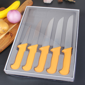 5‑Piece Butcher Boning <b>Knife</b> <b>Set</b> Stainless Steel Slaughter <b>Knives</b> with Injection Molded PP Handle 3Cr13Mov Stainless Steel - Product Image 3