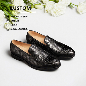 Ultime <span class=keywords><strong>Scarpe</strong></span> Eleganti da <span class=keywords><strong>Uomo</strong></span> in Vera Pelle di Vacchetta con Suola Piatta, Mocassini Slip-On per Ufficio e Business - Product Image 1