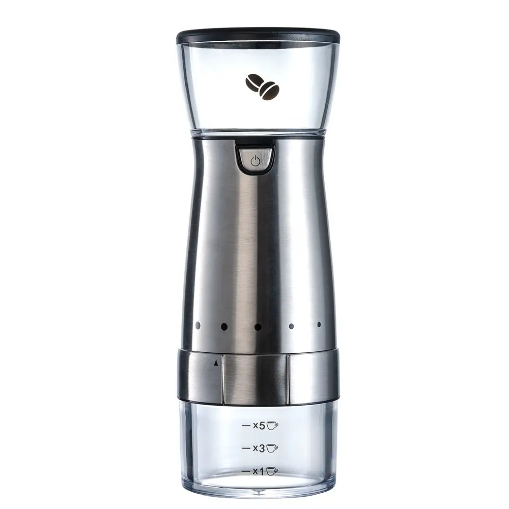 Home Conical Ceramic Burr Electric Espresso Grinders Portable USB Charging Coffee Bean Grinder for sale