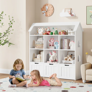 Nieuwe Design Speelgoedopbergorganisator Met 3 Laden En Berging En 6 Multifunctionele Opslagruimten - Product Image 6