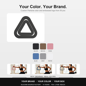 Haltères <span class=keywords><strong>de</strong></span> yoga triangulaires en silicone souple personnalisés OEM/ODM pour la maison, essentiels pour l'entraînement quotidien - Product Image 6