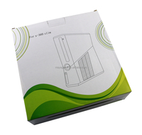 Coque Noire de Remplacement pour Console Xbox 360 S Slim