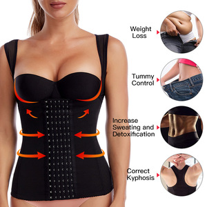 Shapewear Damen Postpartum Shaper Unterwäsche Korsett Abnehmungsriemen schwarze Weste Taillentrainer Bauchtopf - Product Image 5
