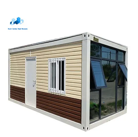 Modulaire Klare Huizen Geprefabriceerde Metalen Frame Verzending Container Premade Gevel Plat Dak Geïsoleerde Huis Voor Dubai