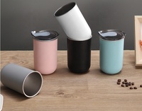 Gobelet à café portable en acier inoxydable à double isolation de 300 ml, pour boire de l'eau