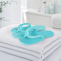 Chaussons jetables en mousse EVA imperméable et écologique pour salon et usage ongulaire