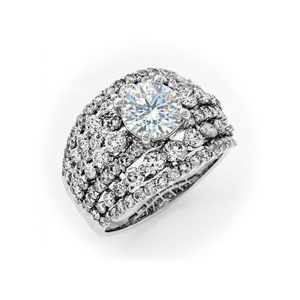 Anillo de Boda Personalizado de Oro Sólido S925/10K/14K/18K con Diamante Cultivado en Laboratorio de Un Quilate, Corte Brillante, Calidad VVS-VS, para Fiesta - Product Image 1