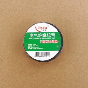 เทปพันสายไฟฟ้า Jianyi PVC สีดำ ขนาด 0.13 มม. x 18 มม.  ยึดติดแน่น สำหรับสายไฟ - Product Image 1