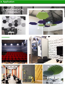 Panneaux d'isolation <span class=keywords><strong>acoustique</strong></span> en polyester ignifuge, studio insonorisé, panneau <span class=keywords><strong>acoustique</strong></span> absorbant le son, revêtement mural - Product Image 4