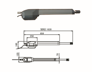 500kg 400 mét đột quỵ tự động Swing cổng Opener với AC động cơ và từ xa Wifi máy ảnh điều khiển từ xa tự động cửa nhà khai thác - Product Image 5
