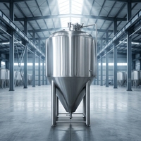 Usine de fabrication de bière automatique en acier inoxydable HG avec des réservoirs de 500L et 1000L, fermenteur contrôlé par PLC, haute productivité