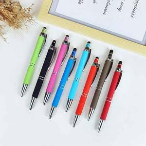 Bolígrafos Personalizados con Punta Táctil, Multicolores, al por Mayor, con Logotipo Impreso, de Tacto Suave, de Metal y Goma - Product Image 2