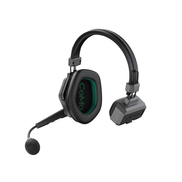 Accsoon CoMo II Wireless Intercom Headset Full-Duplex 1.9GHZ 400m Range, ENC AI Noise Canceling, 10H+ for Film Crew Movie Shoot