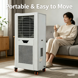 Movable Air Conditioner 24000BTU Fast Cooling With 3 Speeds & 24H Timer Energy Saving Commercial <b>AC</b> for Workshop Garage Tent Use - Product Image 2