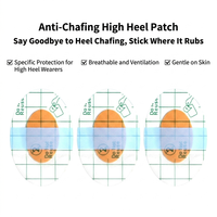 Coussinets anti-friction invisibles pour talons hauts, ultra-fins et doux pour la peau, offrant une protection des pieds toute la journée.