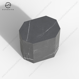 Table basse ovale en travertin durable au design classique et moderne personnalisée pour la maison, le salon et l'entrée au bureau - Product Image 4