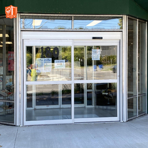 Puerta de vidrio deslizante automática comercial para puerta minorista activada por sensor eléctrico de entrada de tienda - Product Image 1