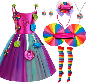 Nouvelle arrivée : robe de princesse d'Halloween avec bandeau à bonbons et costume de sucette pour les filles - Product Image 5